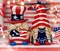 Ceramic Patriot Gnome Salt and Pepper Shakers, July 4th Decor, Independence Day Decor, Fairy Garden Decor, Patriotic Gift, Gnome Collector Gift